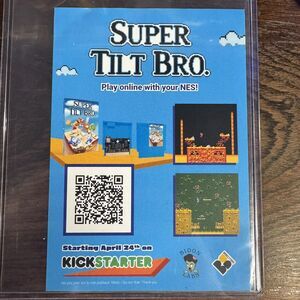 Super Tilt Bro NES Kickstarter Flyer Broke Studio Bidon Labs Retro Game Poster